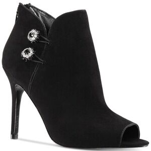 Nina Women Suede Booties Mirela BlackSize 8- Brand New!